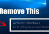 how to get rid of activate windows