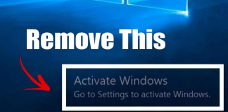 how to get rid of activate windows